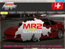 Tablet Screenshot of mr2-club.ch
